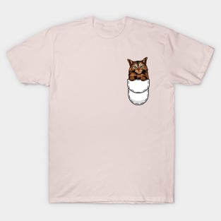 Funny Somali Pocket Cat T-Shirt